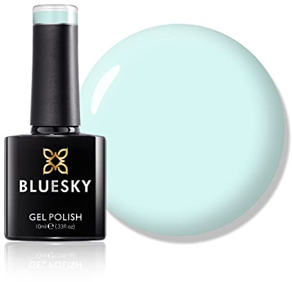 Bluesky Gel Nail Polish 10ml, Run The World - SS2208, Light Blue | A clear sky tone that lifts spring and summer sets. Soaks off in minutes with acetone and no damage underneath.