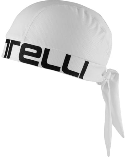 CASTELLI Herren Bandana, Weiß/Schwarz, Einheitsgröße, 4522043-101