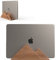 Mobashyr Laptop Stand Closed - Wooden Dual Vertical Laptop Stand - Experience The Ultimate MacBook Pro Vertical Stand - MacBook Vertical Stand