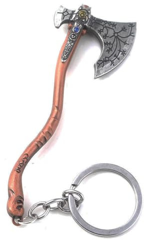 GOW Blades of Chaos & Leviathan Axe Keychain - Game Weapon Charm - Gifts for Teens Men Women Fans, Leviathan Axe - 1, One size
