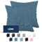 Dreamzie Kissenbezug 60x60 Blau 2er Set Mikrofaser Oeko-TEX Zertifiziert Kopfkissenbezug 60x60 Weich