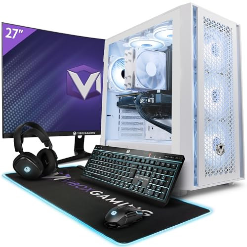 VIBOX VIII-88 PC Gamer Complet • 23 Écran • Intel Core i9 12900KF 5,2 GHz • Nvidia RTX 5060 Ti 8 Go • 16 Go RAM • 1 to NVMe M.2 SSD • Windows 11 • WiFi