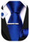 Barry.Wang Herren Satin Krawatte Set Krawatte Taschentuch Einfarbig Krawatte & Einstecktuch Krawattenklammer Set Hochzeit Krawatten