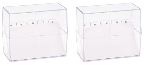 K3T 65961 Karteikasten A6 mit Register A-Z (Packung mit 2)