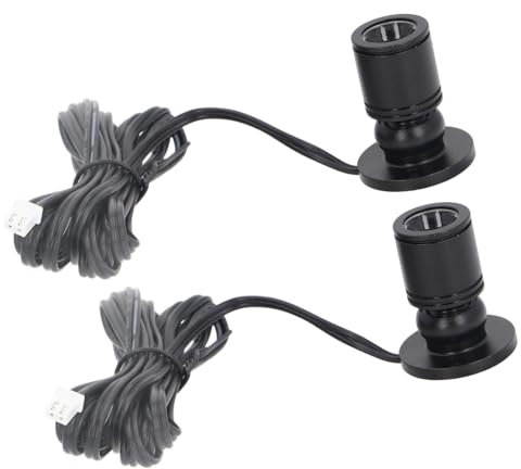 Dimmbarer Mini-Spotlight, USB, 5 V, Kunstlicht, Mini-LED-Akzentlichter, Schrank-Spotlight, 1 Bis 2 Spotlichter für Veranda-Vitrinen, Schmuckschränke, Eingangskanäle, Regale (BLACK)