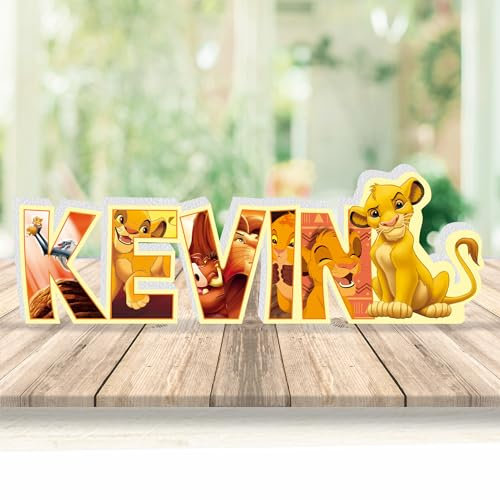 Nome Personalizzato Tema RE Leone Lion King Simba