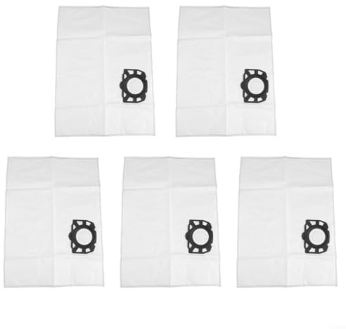 Replacement Dust Bags KFI 357, Extremely Tear-resistant and Robust for K -ärcher Wet and Dry Vacuum Cleaners and Carper Cleaners