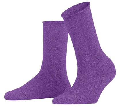 FALKE Damen Socken Shiny W So Lyocell einfarbig 1 Paar, Lila Pink Iris 8943, 35-38