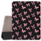 JOYLAND Cute Pink Bow Pattern Case Compatible with iPad Mini 4/ Mini 5,Pencil Holder & Clear Transparent Soft TPU Back & Trifold Smart Pad Black Cover Scratchproof Case