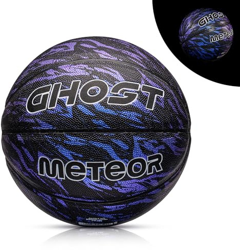 meteor Basketball Neon Glowing Layup Größe 7 Jugend Frauen Männer Ideal für Kinderhände Ideal für Kinder Training Outdoor Indoor