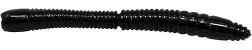 FTM Lifter Lures Wurmy Cheese 6,5cm - 10 Gummiwürmer, Farbe:Black