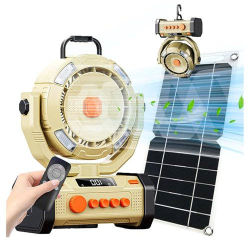 LFLIFENG Ventilador USB con Luz LED Y Gancho Ventilador USB Potente con Velocidad Continua Ventilador Camper para Viajes De Camping