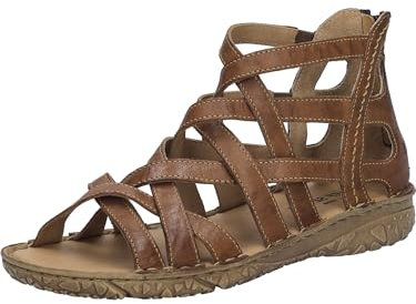 Josef Seibel Damen Sandaletten Ivy 06, Frauen Sandalen,Weite G (Normal),Sommerschuhe,Freizeitschuhe,offene Schuhe,Castagne,40 EU