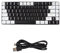 Mtlavishness Clavier de Jeu Type 84 Touches rvb rétro-éclairé Ergonomique incurvé Clavier Filaire Silencieux pour l'édition de Bureau Familial Blanc (Noir)