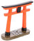 CAXUSD Japanisches Torii-Tor Aquarium-landschaftsornament Torii-Tor des Aquariums Mini-Torii-Tor Aquarium-Ornamente Aquarium-brückendekor Japanischer Shinto-schrein Feengarten Figur Harz