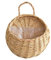 XUCZHAI Panier Mural en rotin, Pot de Fleur en Osier, Vase Suspendu en rotin tissé, Cache-Pot for Fleurs, décoration de Jardin, Balcon, Maison(Yellow)