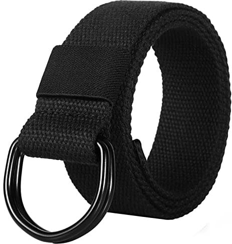 ITIEZY Leinwand Arbeitsgürtel, Herren Gürtel Ohne Löcher Stufenlos Verstellbar Outdoor Stoff Gürtel für Arbeit und Reisen