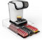 Coffee Pod Holder Drawers Compatible with Tassimo 42 Capsules Installation-Free Coffee Pod Storage Acrylic Transparent Coffee Capsule Organizer Smooth Pull-Out Design Coffee Machine Stand
