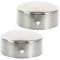 Garneck Handrail End Caps 50mm - 2pcs Decorative Tube Protectors for Handrail Brackets - Vinyl Inserts for Metal Tubing Fence Chairs and Furniture Legs
