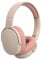 Boannice Bluetooth Wireless Headset, Bluetooth 5.3 Hi-Fi Stereo Headset with Microphone, Lightweight and Foldable, Low Latency - Orange Pink