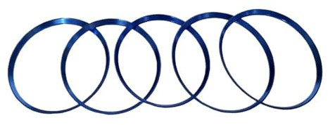 Jodriva 5PCS Klimaanlage Vent Outlet Ring Trim Dekor Auto Auto Chrom Styling for W176 W246 C117 X156 AMG Auto-Lüftungsgitter-Dekoration(Blue)