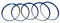 Jodriva 5PCS Klimaanlage Vent Outlet Ring Trim Dekor Auto Auto Chrom Styling for W176 W246 C117 X156 AMG Auto-Lüftungsgitter-Dekoration(Blue)