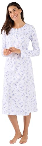 Damart – Chemise De Nuit Maille Jersey Pur Coton Femme