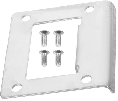 IWOWHERO Deadbolt Extended Strike Plate 55mm Large Door Frame Guide Piece for Wooden Security Doors Cover for Bedroom Lock Installation