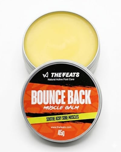The Feats Bounce Back Muscle Rub, Post-Workout Muscle Balm, 45g | Soothes Aches & Tension, Supports Flexibility & Mobility, Natural Recovery Balm, Wintergreen & Peppermint Oil