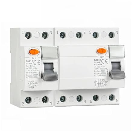 Disjoncteur Électromagnétique À Courant Résiduel AC RCCB, 2P 4P 40A 63A 30mA 100mA 300mA, Disjoncteur Différentiel(4P 63A,30mA)