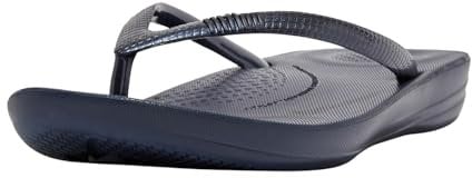 Fitflop IQUSHION Flip Flop-Solid, Chanclas Mujer, Midnight Navy, 39 EU