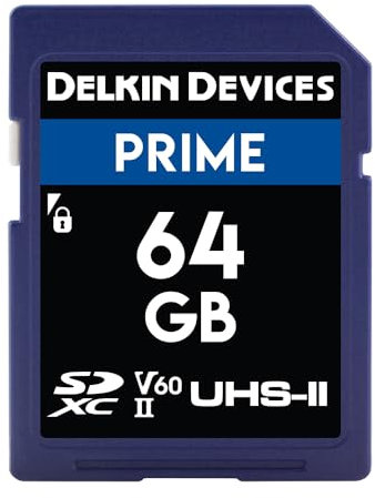 Delkin Devices 64 GB Prime SDXC UHS-II (U3/V60) Speicherkarte