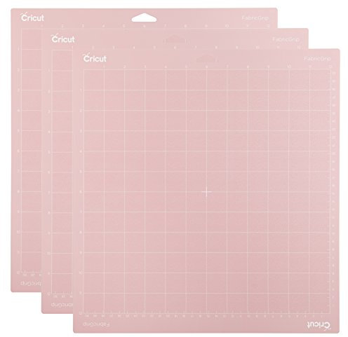 Cricut Fabricgrip Tapis de découpe 12 x 12 Lot de 3 AMZ, Rose