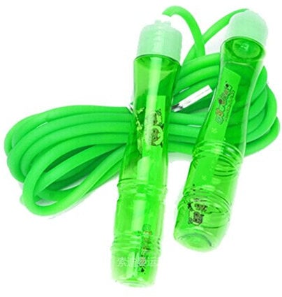 Onex Skipping Speed Rope Weighted Fitness Boxing Muay Thai PVC Plastic Jump Jumping Gym (Available in Different color) (Green)