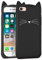 LUIKE iPhone SE 2020 Hülle, iPhone 6 Hülle, iPhone 6s Hülle, iPhone 7 Hülle, iPhone 8 Hülle, Schwarz Schnurrbart Katzenohren Kitty Lustige Mode 3D Cartoon Tiere Weiche Silikon Stoßfeste Hülle
