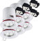 Lot de 6 Support de spot BBC Orientable Blanc diametre 90mm avec douille GU10