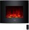 Cecotec Chimenea Eléctrica Ready Warm 2600 Curved Flames. 2000 W, Tamaño 26, 2 Niveles de Potencia, Mando a Distancia, Panel Curvo de Cristal Templado, Temporizador, 25 m2