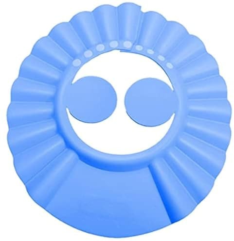 Kangwell Silicone Shower Cap Bathing Cap | with Earshield Soft Adjustable Visor Hat Safe Shampoo Shower Bathing Protection Bath Cap for Elderly, Pregnant and The Disable Patient