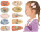 Haarspangen Mädchen, LYXOTO 10 Stück Rutschfeste Clips Stoff Stickerei Blumen Geformte Kinder Haarspangen, Süße Metall Schnapphaarspangen Haarstyling-Accessoires für Mädchen Kinder