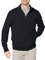 Amazon Essentials Men's Lightweight French Terry Full-Zip Mock Neck Sweatshirt, Black, L