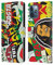 Head Case Designs Rasta Sticker Happy - New Leder-Wallet-Hülle Kompatibel mit Apple iPhone 12 Pro Max