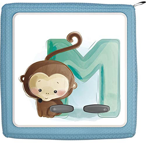 TheSmartGuard Schutzfolie passend für die Toniebox | Folie Sticker | Baby AFFE mit Buchstabe M