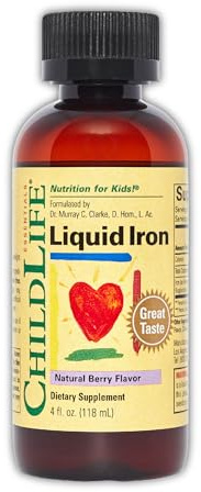 ChildLife Essentials Liquid Iron for Kids, Berry, 4 Fl Oz