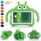 7 inch Universal Case, Uliking [Beetle Cartoon] Kids Case for Samsung Galaxy Tab 4/3/3 Lite 7.0 inch Tablet Shockproof Handle & Stand Protective Cover for SM P3200 T110 T210 T230 T280 T285, Green