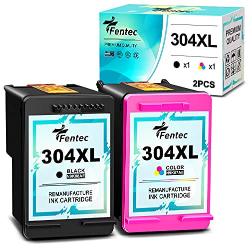 FENTEC Tintenpatronen 304 XL Kompatibel für HP 304 XL Druckerpatronen HP 304 Multipack für HP Envy 5032 5030 5010 5020 5050 DeskJet 2630 3720 2620 3760 3762 2622 3730 3732 3735 3764 2600 AMP 100 130