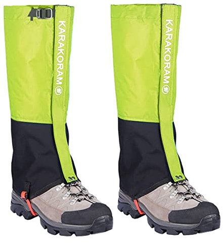 HIDEWALKER Gamaschen Wasserdicht Wandern Breathable Leg Guards Gaiter for Outdoor Regengamaschen Fahrrad Climbing Trekking Snow Hiking (Grün, M(41-43))
