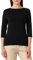 VERO MODA Women's Vmpanda Modal 3/4 Top JRS Noos Longsleeve T-Shirt, Black, XS