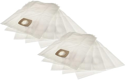 vhbw 10x Sacs compatible avec Flex VC 25 L MC, VC 21 L MC, VC 35 L AC, S34, VC 26 L MC, S36, S47 aspirateur - 44cm x 33cm blanc
