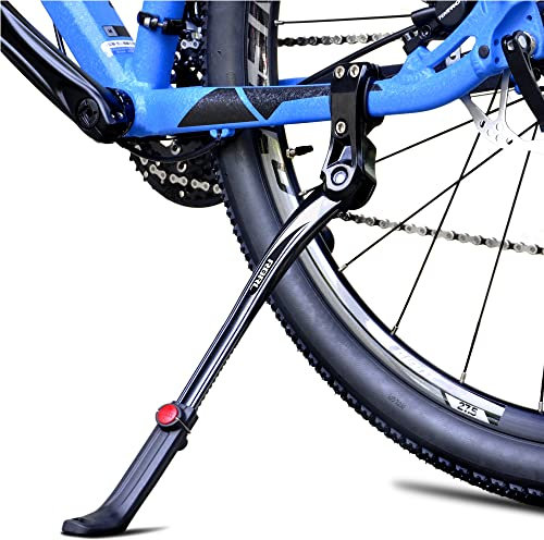 RBRL Fahrradständer 24-29 Zoll, Höhenverstellbarer Aluminium Seitenständer mit Rutschfestem Fuß, Fahrrad ständer für Mountainbike, Rennrad, E-Bike und Cityrad, Normal bis 35 kg Belastung