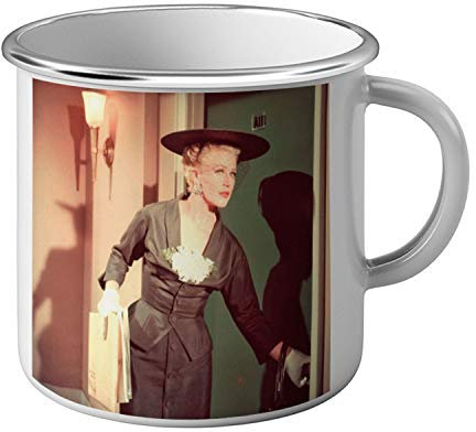 Taza esmaltada Metal Star Famoso Ginger Rogers Cinema Retro Vintage Actriz 7 Viuda Negra